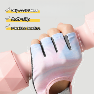 High Quality Half Finger Gym Gloves Mesh Breathable Non-Slip <b>Weight</b> Lifting Training Fitness Unisex Adjustable Wrist Strap 0.5kg - Product Image 6