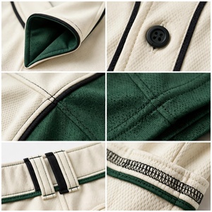 Ensemble uniforme de baseball vert pour homme AMKOOR ENTERPRISES – Maillot et pantalon de sport respirants en polyester à imprimé numérique pour adulte - Product Image 5