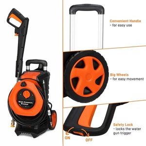 Idropulitrice Elettrica ad Alta Pressione Arancione 110.00V 203A 1400.00W per Autolavaggi, Nuova Condizione, Realizzata in Plastica - Product Image 4