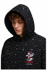 Sudadera con Pedrería para Hombre, Diseño con Pedrería, Material Duradero, Tacto Suave, Estilo Casual para Uso Diario - Product Image 6