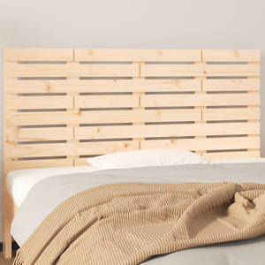 Cabecero de Cama de Madera de Pino con Acabado Natural, Tallado Artístico, Tamaño Queen, Panel de Pared con Mandala, Decoración de Lujo para Residencias - Product Image 1