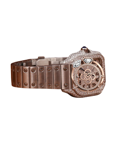 Montre de luxe pour homme en moissanite VVS, entièrement sertie de diamants, bracelet en acier inoxydable - Product Image 2