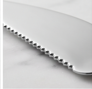 Cuchillo para Pastel de Acero Inoxidable con Borde Dentado y Acabado Pulido Tipo Espejo, Herramienta para Pastel para Bodas, Fiestas y Eventos - Product Image 2
