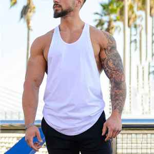 Débardeur à capuche Hip Hop pour homme, impression graphique personnalisée ODM, coton et polyester, sans manches, streetwear, tee-shirt de sport, mode été 2025 - Product Image 4