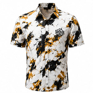 Chemise imprimée tendance pour homme avec matière respirante et coupe moderne pour un confort quotidien – Chemise à imprimé numérique - Product Image 1