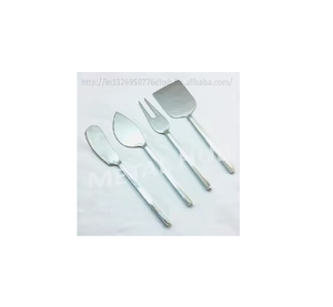 Juego de cubiertos de acero inoxidable con pulido de espejo, utensilios de cocina para queso, incluye cortador de mantequilla, cuchillo y tenedor para queso, 4 Uds. al por mayor - Product Image 2