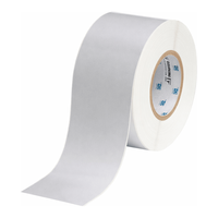 Étiquettes autocollantes Brady en PET argent mat avec adhésif acrylique pour l'identification des actifs industriels