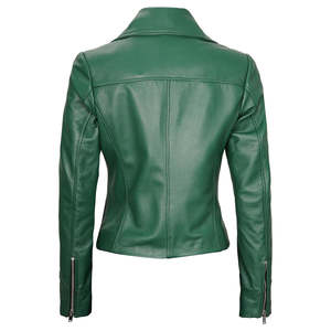 Chaqueta de Cuero para Mujer, Cómoda, de Piel de Oveja, con Nuevo Diseño, Hecha a Mano, Transpirable, Técnica de Teñido Liso, Chaquetas para Mujer - Product Image 6