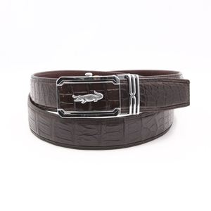 Ceintures en cuir croco décontractées pour hommes de haute qualité en gros avec boucles en alliage, longueur personnalisée, durables, support OEM/ODM du Vietnam - Product Image 5