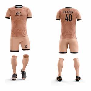 Uniformes de fútbol personalizados 100% poliéster, camisetas de manga corta, pantalones cortos de fútbol, uniformes de entrenamiento, uniformes deportivos OEM ODM - Product Image 1