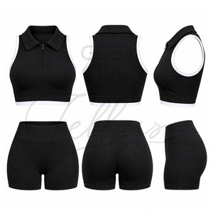 Nuevo Conjunto de Yoga Transpirable Hecho a Medida para Mujer, Top Ventas, Color Liso, Hecho con el Mejor Material, Conjuntos de Yoga OEM - Product Image 5