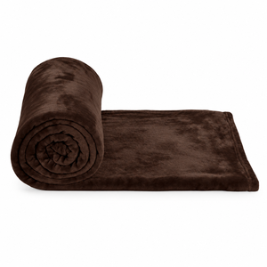 Couverture en polaire et flanelle écologique en chocolat, personnalisée et cousue, avec fonction de massage chauffant pour la maison et les voyages - Product Image 4