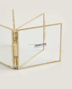 Décoration de maison en métal personnalisée, créative, dorée, écologique, durable, luxueuse, de style européen moderne, simple, à texture incurvée, de forme carrée, pour le Ramadan - Product Image 4