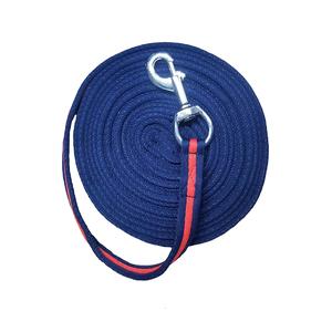 Longe d'entraînement pour chevaux en maille rembourrée OEM, corde de marche de 8 m avec coussin et anneaux pivotants - Product Image 5