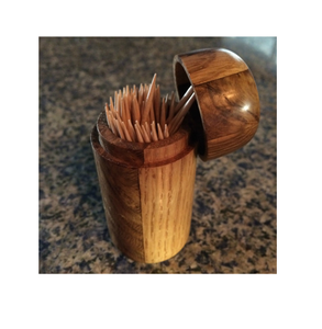 Nouveauté : Boîte à cure-dents en bois naturel poli pour hôtels/restaurants, article de table très vendu - Product Image 2