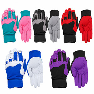 Gants de frappe de baseball en cuir synthétique de qualité supérieure, paume renforcée durable, respirants, avec logo personnalisé, vente en gros OEM - Product Image 6