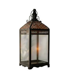 Farol de Metal de Lujo de Alta Gama, Estilo Antiguo Blanco Ornamentado, Lámpara Decorativa de Pie para Hogar, Bodas y Navidad - Product Image 5