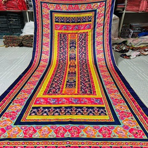 Antiguo indio Banjara espejo trabajo chal bordado a mano seda Casual étnico bufanda mujer pakistaní Shalwar vestido - Product Image 5