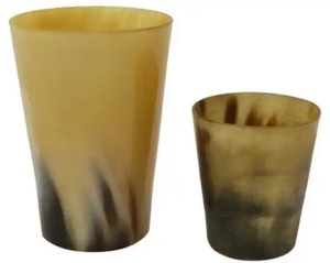 Verre en corne de buffle, tasse viking, verre fait main, écologique, verre 100% naturel, accessoires pour boissons - Product Image 4