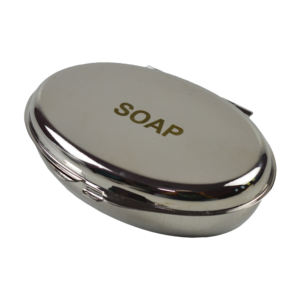 ที่วางสบู่โลหะสีเงินคุณภาพระดับอุตสาหกรรม ดีไซน์หรูหรา สำหรับจัดเก็บในห้องน้ำ อุปกรณ์ห้องน้ำ ที่วางสบู่แบบอินเดีย - Product Image 3