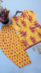 Presentamos el Nuevo Conjunto de Top y Pantalón de Fiesta para Mujer, Diseño Exclusivo, Crepé Natural Puro, Elástico, de Secado Rápido, Antiarrugas y Reversible - Product Image 2
