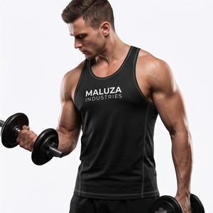 MALUZA INDUSTRIES Camiseta Deportiva Personalizada OEM, Transpirable, Unisex, de Secado Rápido, Malla sin Mangas, Ecológica, Antibacteriana, Cuello en V - Product Image 5