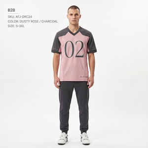 Camiseta de Fútbol Americano Color Rosa Polvoriento para Hombre, Número Personalizado, Ropa Deportiva, Uniforme de Equipo - Product Image 1