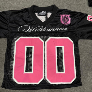 Maillot de football unisexe de qualité supérieure, style tendance, design sublimé, maille cousue, col en V - Product Image 1