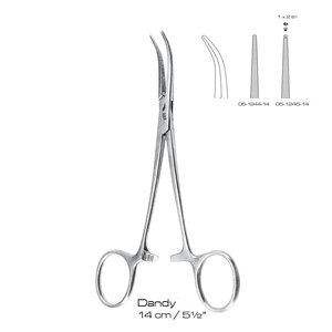 Pince hémostatique Dandy 14 cm (5,5 pouces) manuelle en acier inoxydable pour chirurgie générale, certifiée CE ISO13485 - Product Image 1