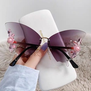Gafas de Sol de Mariposa con Diamantes de Imitación, Estilo Celebridad, Moda Urbana, Revista de Fotografía, Gafas de Sol de Lujo para Mujer - Product Image 1