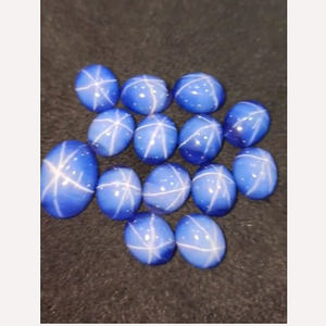 Lote de 14 piezas de zafiro estrella Lindy natural, cabujón ovalado de 11x9 y 16x12 mm, 80 ct, gemas de alta calidad Iroc Sales, US$96 por todo el lote - Product Image 3