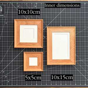 Hand Crafted Little Acacia Wooden Picture <b>Frame</b> / Cherry / Small and simple Picture <b>Photo</b> <b>Frame</b>, Small Size Solid Hardwood - Product Image 6