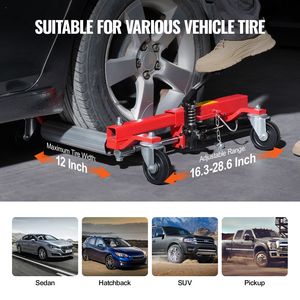 Carrello Sollevatore per Veicoli Pesanti, Capacità Massima 1500 Libbre, Ruote Girevoli a 360 Gradi, Sollevatore per Auto - Product Image 4