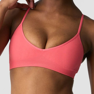 Ropa de Yoga para Mujer con Espalda en Y, Ligera, Diseño Sólido, Ajuste Ceñido, Spandex y Nailon de Alta Calidad, Cuello en V, Sujetador Acolchado, Secado Rápido, Corte Ajustado - Product Image 4