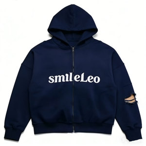 เสื้อฮู้ดซิปผู้ชายสั่งทำพิเศษ สไตล์สปอร์ต โปรโมชั่น ทรงโอเวอร์ไซส์ ทรงเข้ารูป ผ้าแห้งเร็ว เสื้อฮู้ดซิปผู้ชาย - Product Image 5