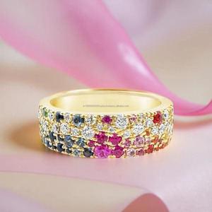 สายคาดครึ่งลายหินสีสวยงามพร้อมชุดฟลัชประดับเพชร CZ สำหรับงานแต่งงานจำลองทำจากผ้าซาตินสายคาดสไตล์ซิการ์ - Product Image 3