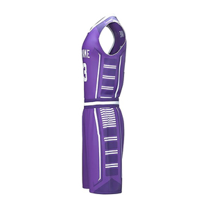 Conjunto de Uniforme de Baloncesto Personalizado de Alta Calidad, Transpirable, de Secado Rápido, Diseño Sublimado, Reversible, Pantalones Cortos para Práctica - Product Image 2