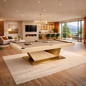 Mesa de Billar Interior de Diseño Moderno y Lujoso Argmac con Fieltro de Alta Velocidad para Entretenimiento en Casa, Hotel o Club - Billar Inglés Premium - Product Image 3