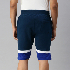 Pantalones Cortos de Playa para Hombre, de Color Sólido, con Raya Lateral, Cintura Elástica, Largo Medio, Casuales, de Algodón Tejido, Tipo Bermuda - Product Image 3