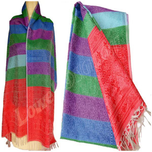Wholesale Manufacturer Made in India Long Polyester Knitted Silk Scarf Stole Autumn Onglong Scarf Soft Fashion Wrap - Product Image 2