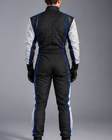Combinaison de course moto pour homme à manches longues, blocs de couleur blanc, rouge et noir sur le devant, en polyester/nylon, imperméable, séchage rapide, toutes saisons