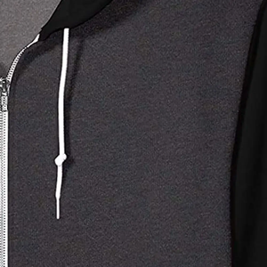 Sweat-shirt à capuche zippé personnalisé pour homme, fermeture éclair métallique, vente en gros OEM pour les marques de streetwear américaines - Product Image 4