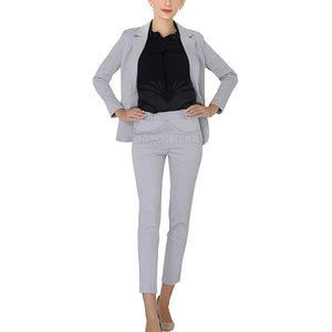 Ladies Formal Pant Suit Two Piece <b>Blazer</b> Trouser <b>Set</b> Modern Office Business Wear Custom Manufacturer - Product Image 2