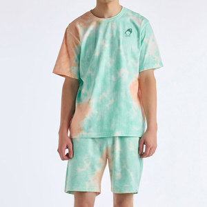 Servicio OEM al por mayor: Conjunto de pantalones cortos tie-dye para hombre, último diseño, hecho en Pakistán. - Product Image 1