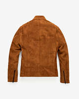 Veste en cuir suédé marron pour homme, coupe classique, fermeture éclair, style motard, patchwork, coupe-vent, respirante, vêtement d'extérieur d'hiver avec poches poitrine