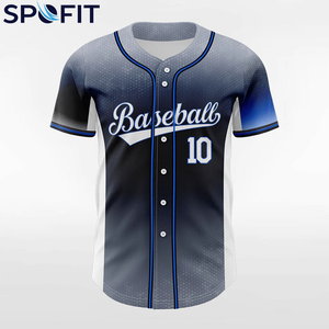 Camiseta de Béisbol Personalizada, Nueva, 100% Poliéster, Tejido Sublimado, Transpirable, Cómoda, Ropa de Entrenamiento Profesional para Equipos - Product Image 1