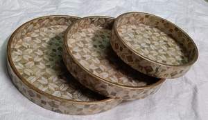 Wholesale Custom Size Minimalist MDF Color <b>Enamel</b> Eco-Friendly Printed Serving <b>Tray</b> Dishwasher Safe - Product Image 5