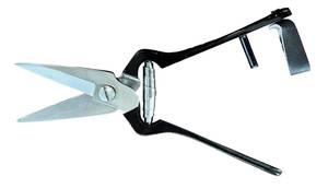 Cisaille à sabots réutilisable à poignée noire avec lame dentelée pour l'élagage des sabots des moutons et des chèvres, instrument vétérinaire - Product Image 2