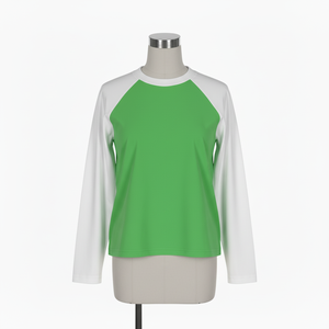 Camisetas de Manga Corta de Algodón de Alta Calidad al por Mayor, Camisetas Raglán Personalizadas para Mujer, Camisetas de Béisbol con Manga 3/4 - Product Image 4