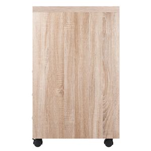 Kenner ripiano aperto a 3 cassetti in legno di recupero e eleganti cassetti portaoggetti bianchi - Product Image 4